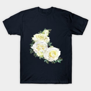 White roses T-Shirt